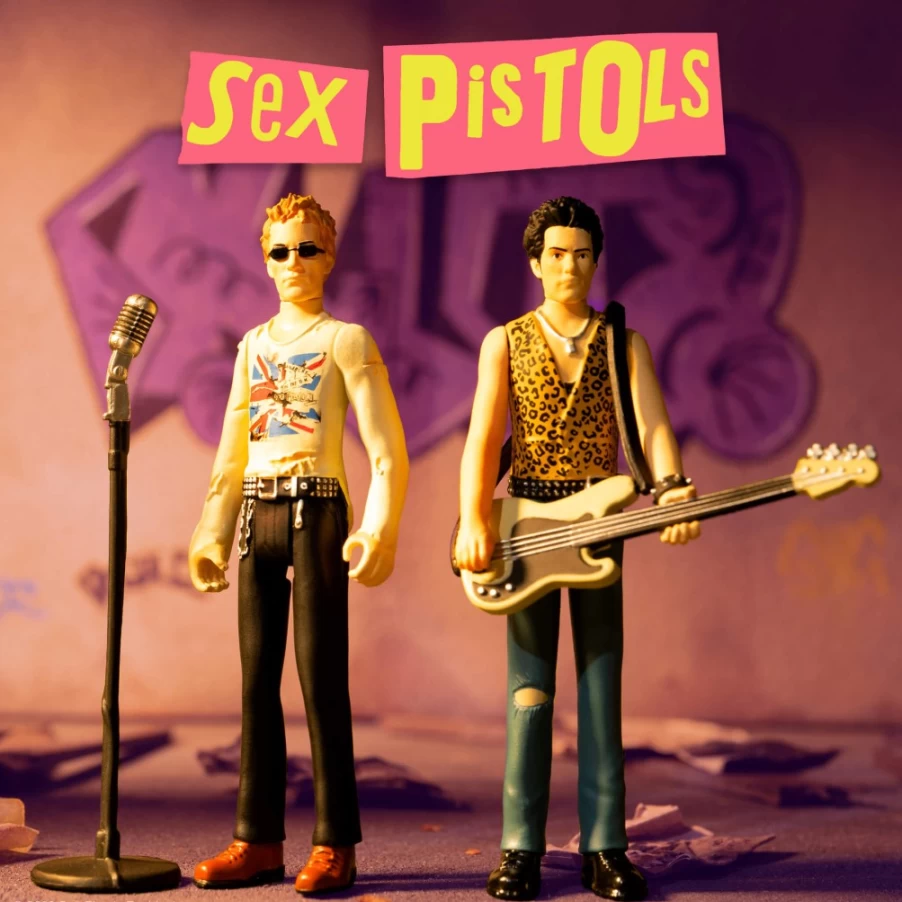 Super7 Sex Pistols Reaction Figures Wave 1 - Johnny Rotten & Sid Vicious 7-Inch Collectible Action Figures