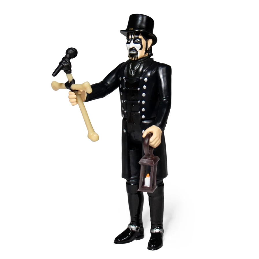 Super7 King Diamond Reaction Figure with Top Hat - Collectible Music Merchandise