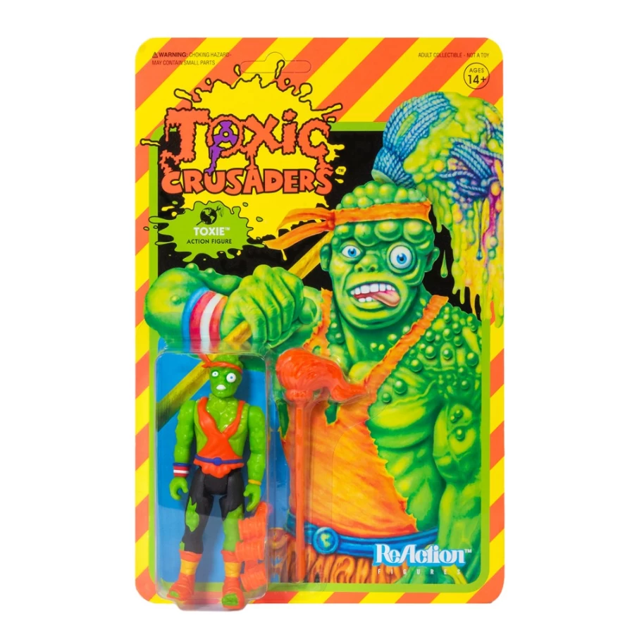 Super7 Toxic Crusaders Reaction Figure - Toxie Collectible Action Figure