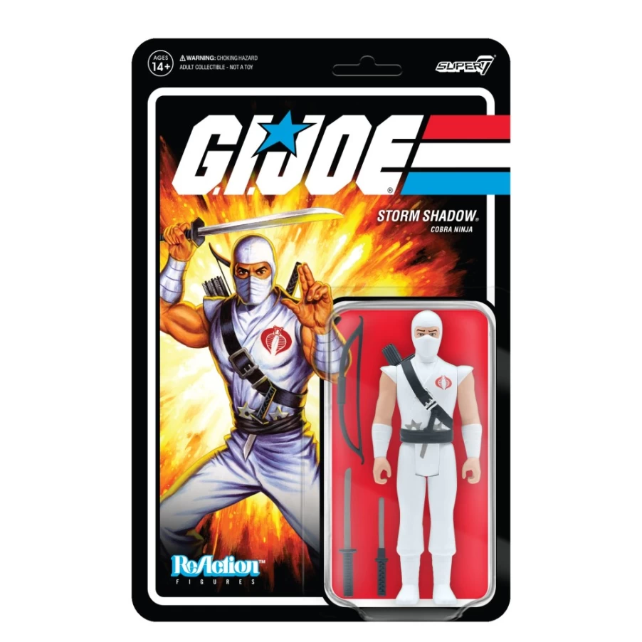 Super7 G.I. Joe Reaction Figures Wave 2 - Storm Shadow Action Figure Collectible