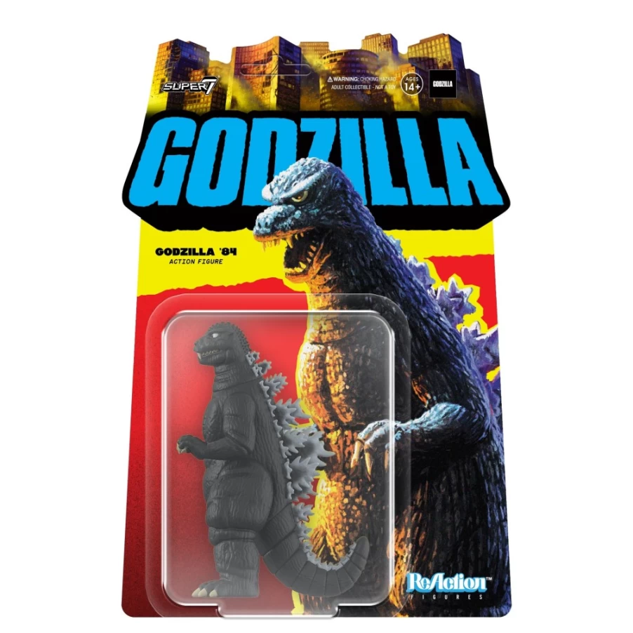Super7 Godzilla 1984 Reaction Figure - Toho Wave 2 Collectible (Four Toes Edition)