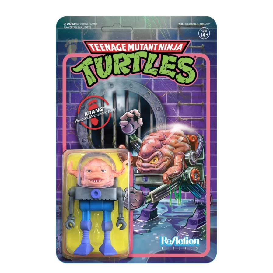 Super7 Teenage Mutant Ninja Turtles TMNT Krang Action Figure Wave 2 Collectible