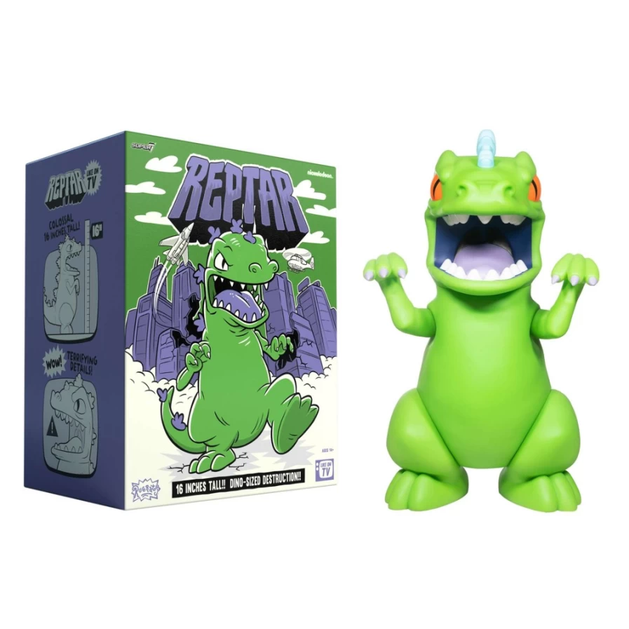 Super7 Rugrats Reptar Supersize Vinyl Figure - Collectible Toy for Fans