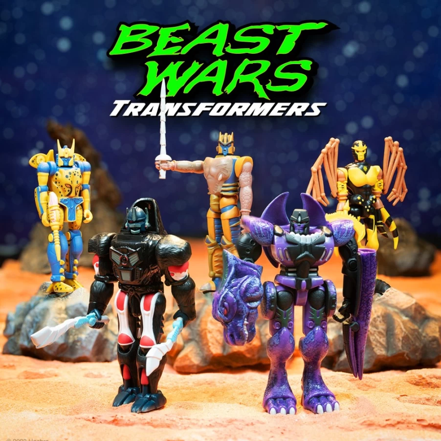 Super7 Transformers Reaction Figures Wave 7 Beast Wars - 5-Piece Collectible Set