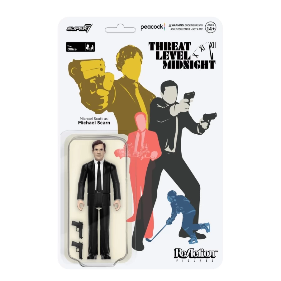 Super7 The Office Reaction Figures Wave 1 - Michael Scott as Michael Scarn Collectible Toy
