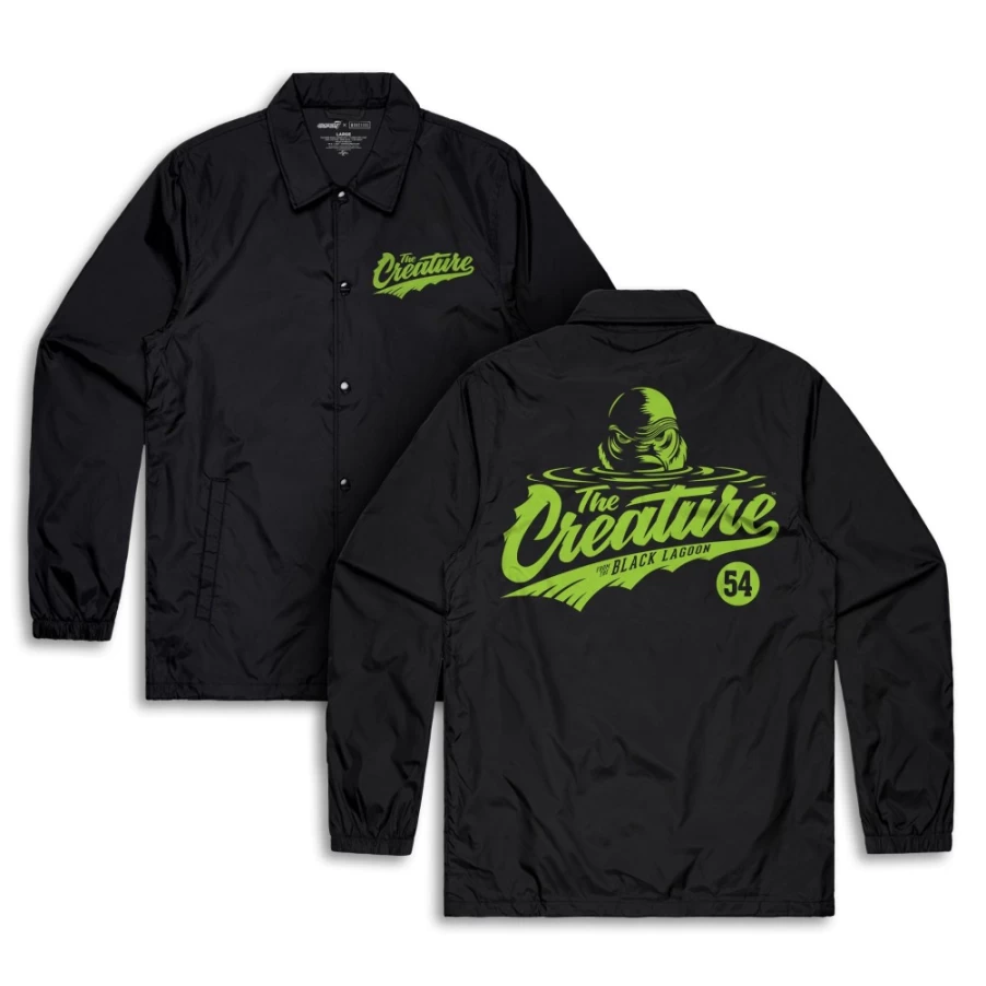 Super7 Universal Monsters The Creature Coaches Jacket - Vintage Horror Movie Merchandise
