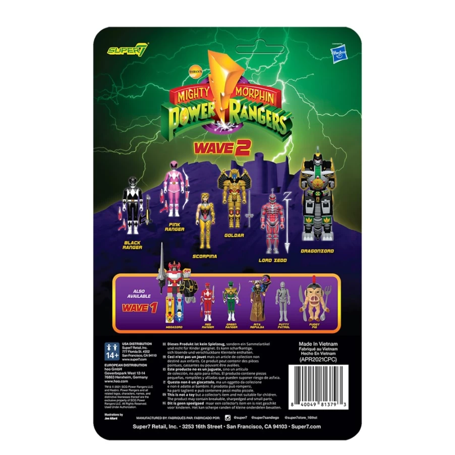 Super7 Mighty Morphin Power Rangers Dragonzord Action Figure - Wave 2 Collectible