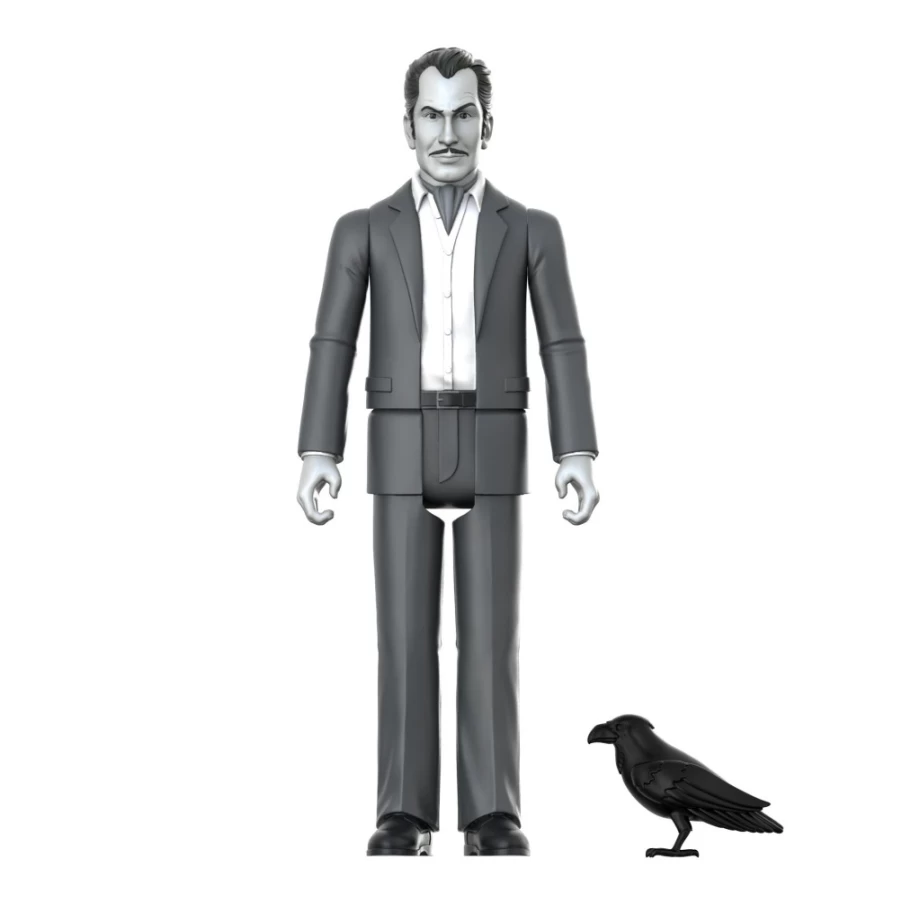 Super7 Vincent Price Reaction Action Figure - Grayscale Collectible