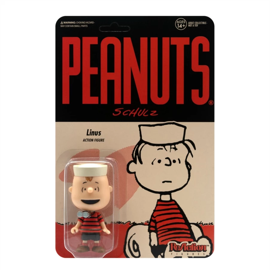 Super7 Peanuts Reaction Wave 3 Action Figure - Camp Linus Collectible