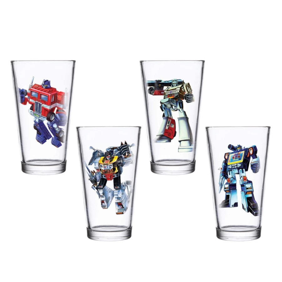 Super7 Transformers 4-Piece Drinkware Set - Collectible Movie-Themed Cups
