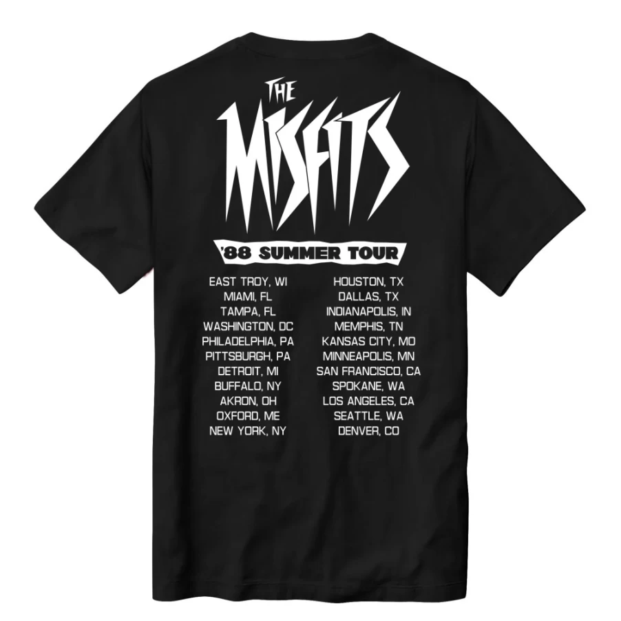 Super7 Jem And The Holograms vs The Misfits Tour Vintage Graphic T-Shirt