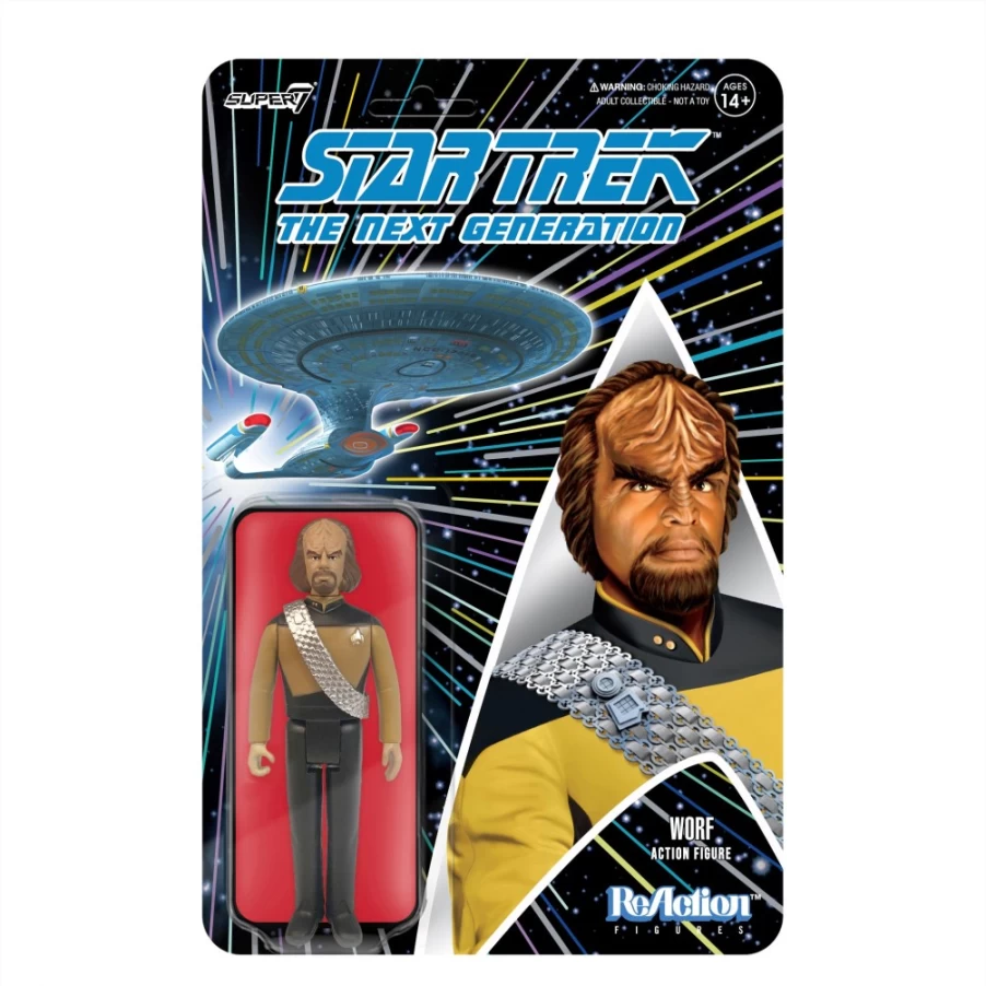 Super7 Star Trek: The Next Generation Worf Action Figure - Wave 1 Collectible