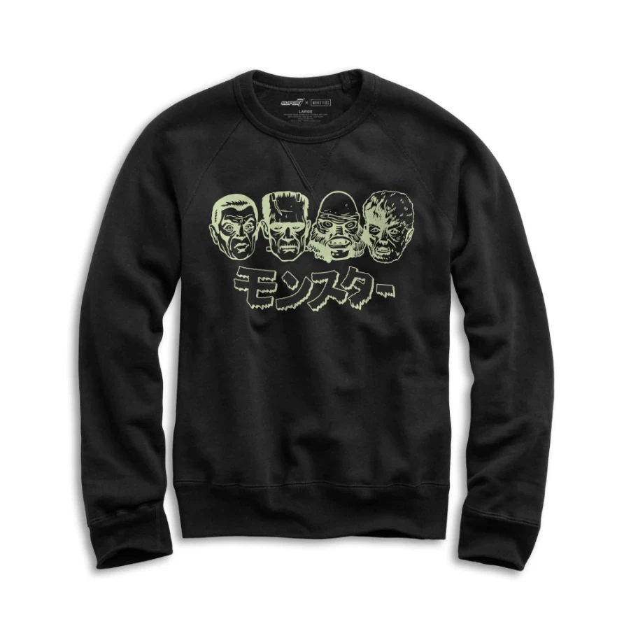 Super7 Monsters Graphic Crewneck Sweatshirt - Official Merchandise