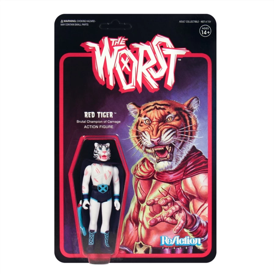 Super7 Red Tiger Reaction Figure - Limited Edition Color 2 Collectible