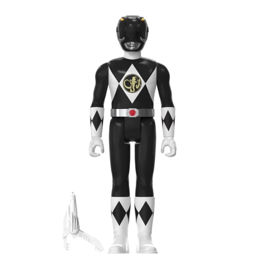 Super7 Mighty Morphin Power Rangers Black Ranger SDCC 2023 Exclusive Action Figure - Triangle Box Packaging
