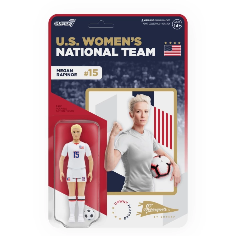 Super7 Megan Rapinoe USWNT Action Figure - Collectible Supersports Player Statue