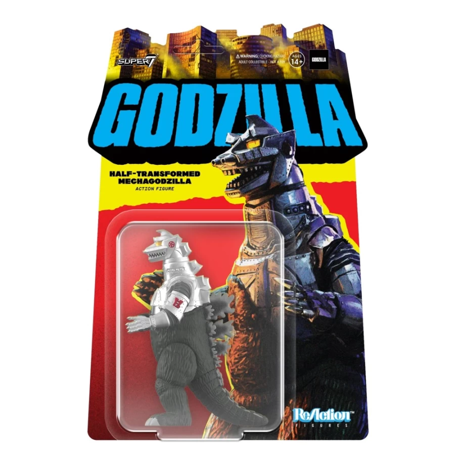 Super7 Toho Reaction Figure Wave 2 - Half-Transformed Mechagodzilla Collectible Toy