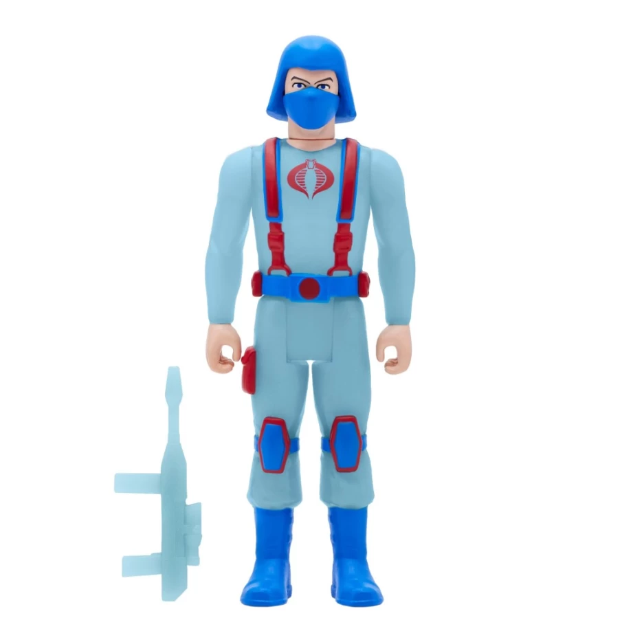 Super7 G.I. Joe Reaction Figures Wave 1B - Cobra Trooper Glow in the Dark Y-Back Action Figure