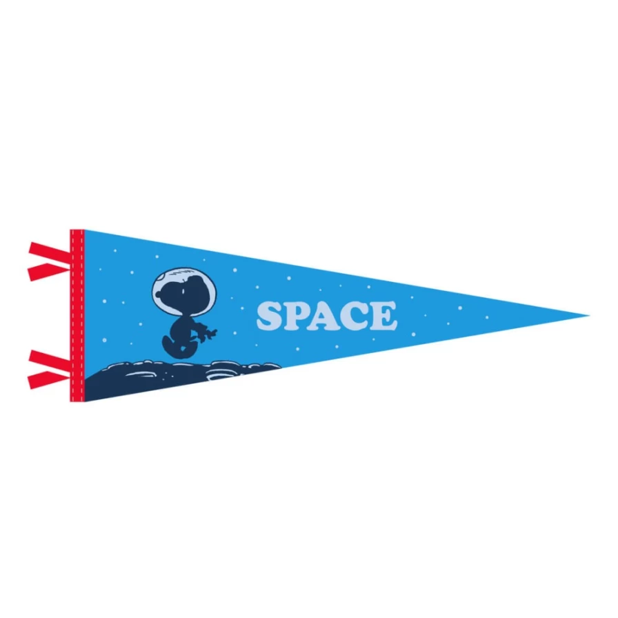 Super7 Snoopy Space Peanuts Pennant - Vintage Cartoon Collectible Banner