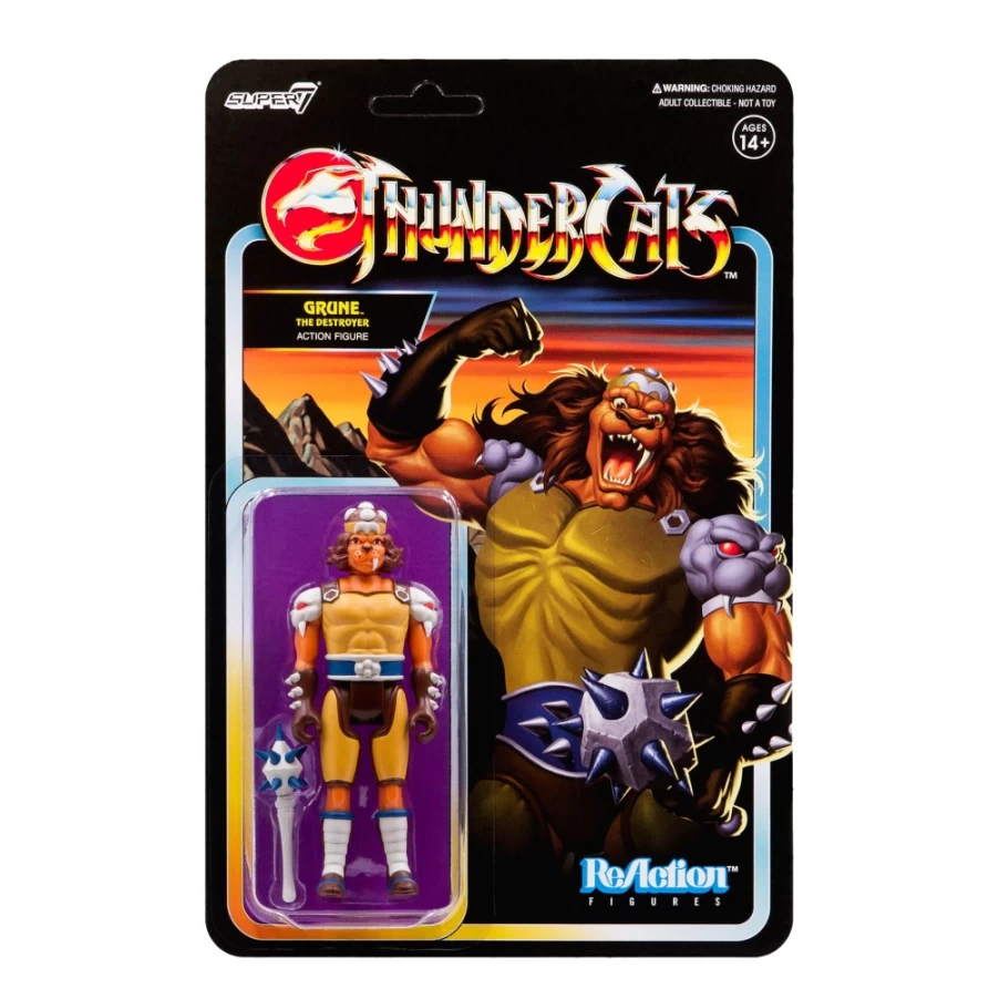 Super7 Thundercats Reaction Figure Wave 2 - Grune The Destroyer Collectible Action Figure
