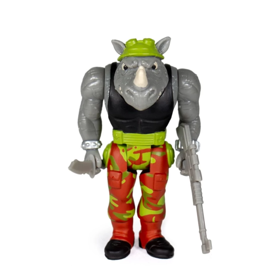 Super7 Teenage Mutant Ninja Turtles Rocksteady Action Figure - ReAction Collectible