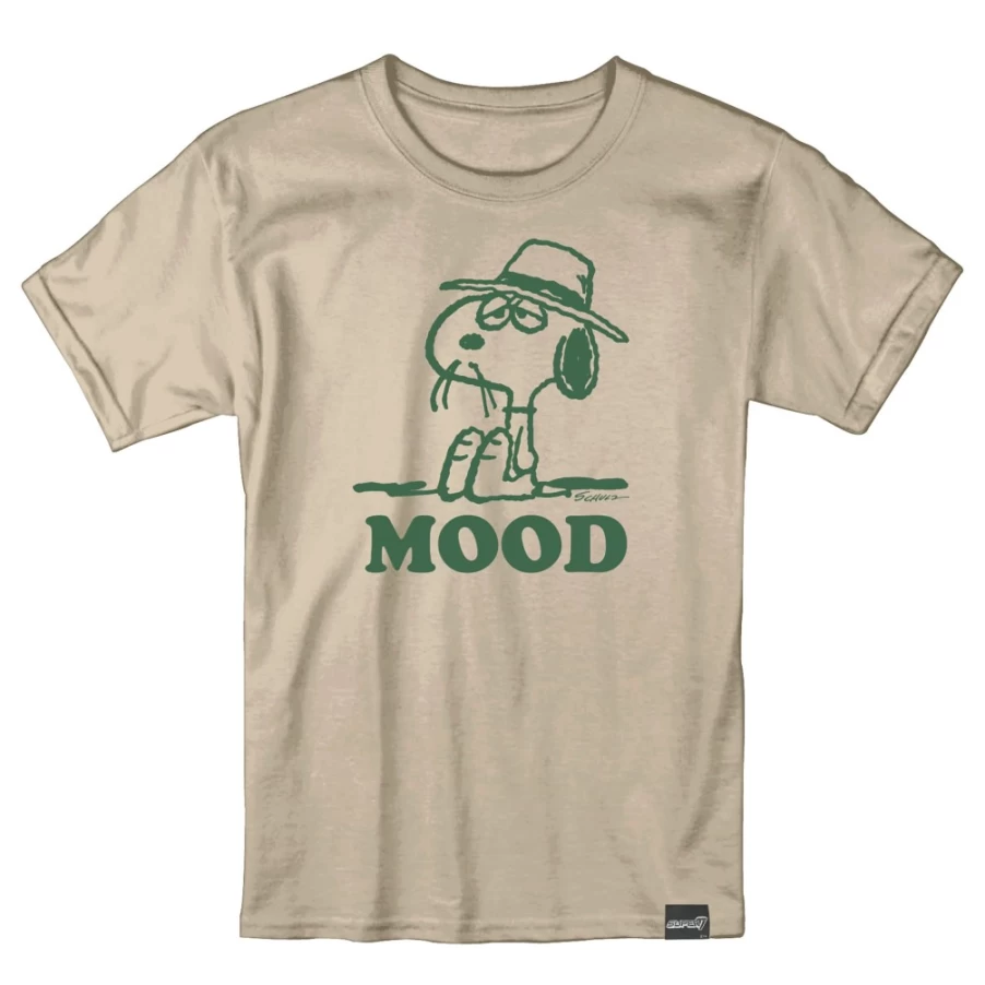 Super7 Peanuts Spike Mood Graphic T-Shirt for Men & Women - Vintage Cartoon Tee