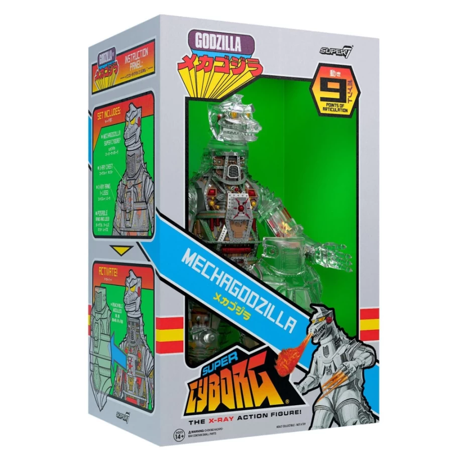 Super7 Toho Super Cyborg Mechagodzilla Clear Vinyl Action Figure