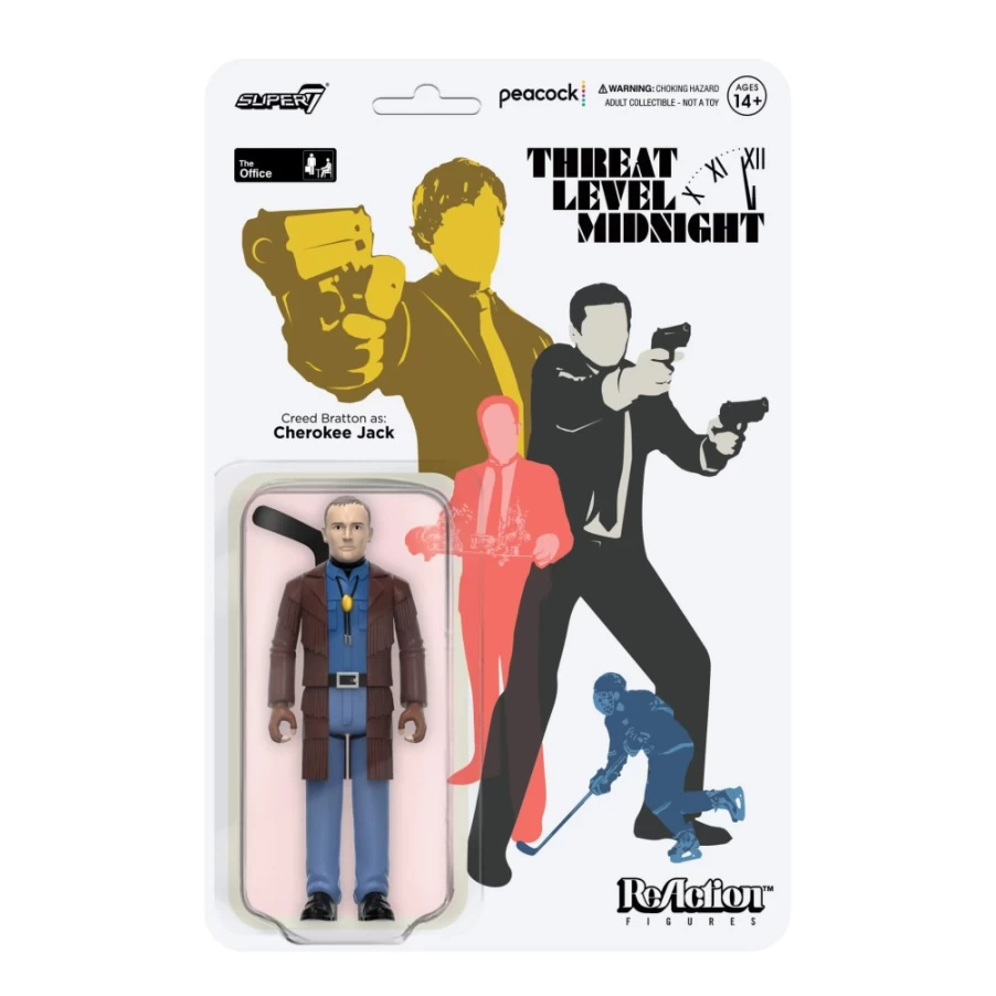 Super7 The Office Reaction Figures Wave 1 - Creed Bratton as Cherokee Jack Collectible Toy