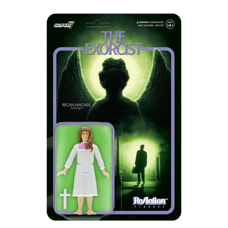 Super7 The Exorcist Regan MacNeil Reaction Figure - Collectible Horror Movie Toy