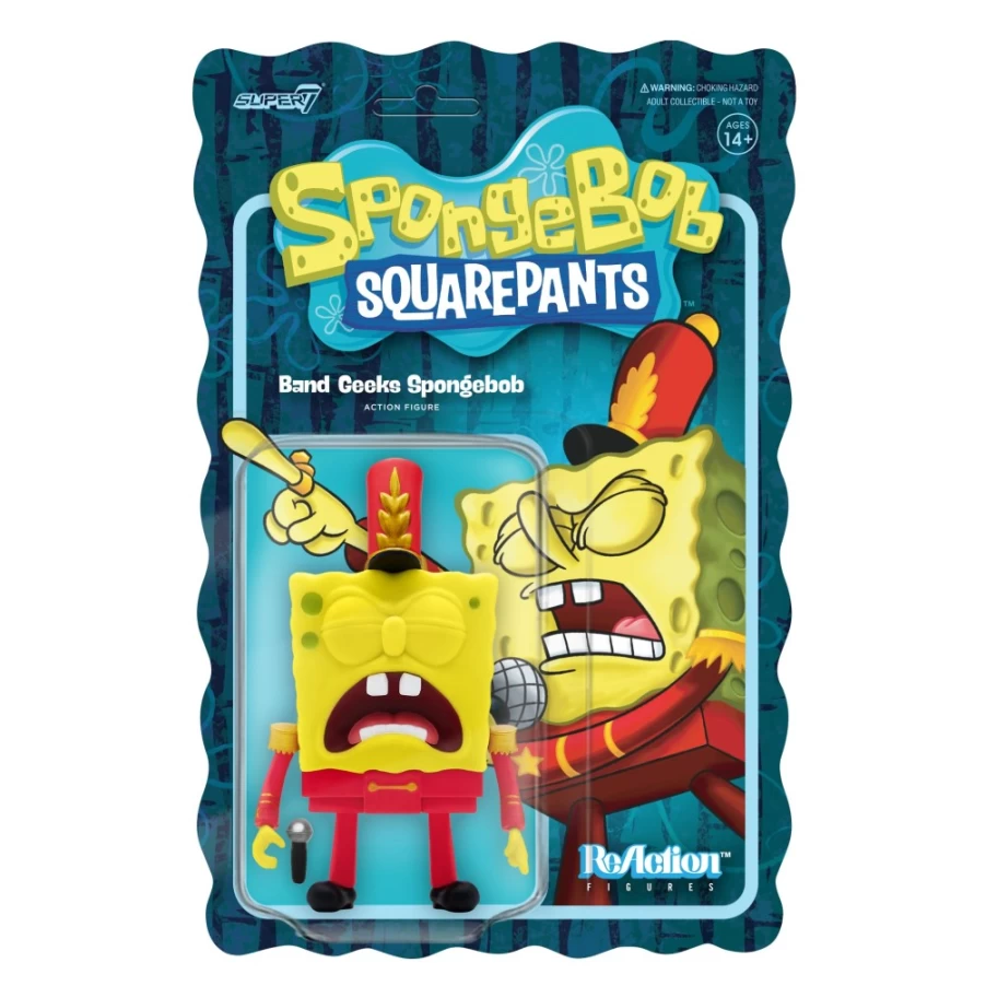 Super7 Spongebob Squarepants Reaction Figure - Band Geeks Wave 2 Collectible
