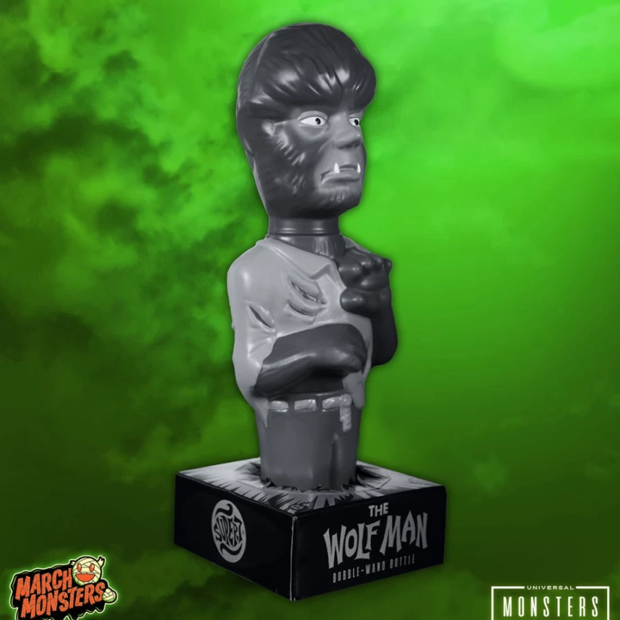 Super7 Universal Monsters Super Soapies Wave 4 - Wolf Man Silver Screen Edition Collectible Figure