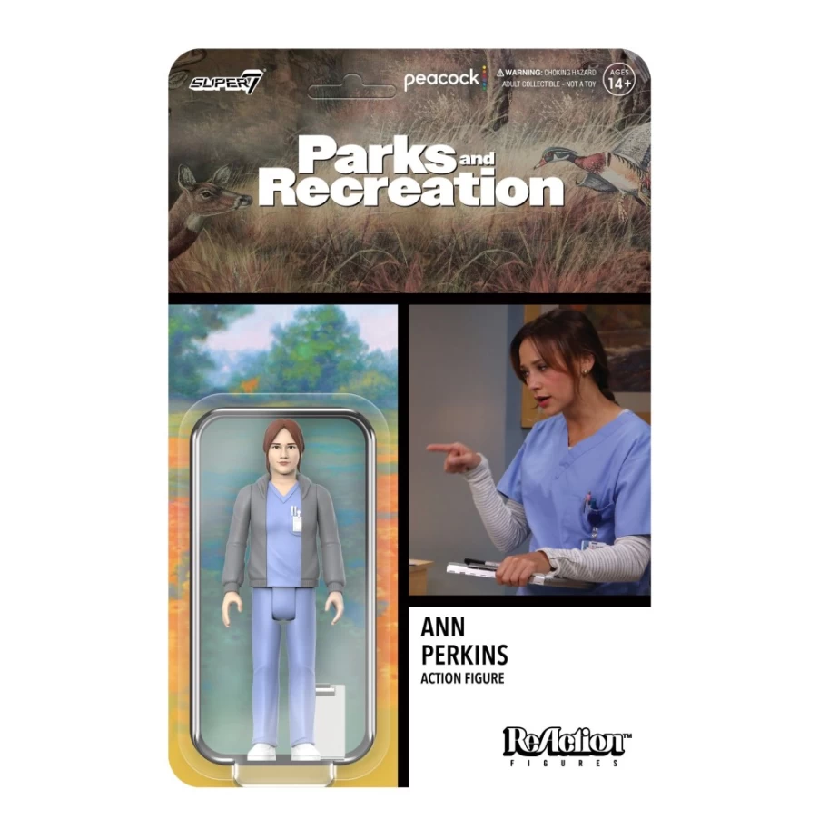 Super7 Parks And Recreation Nurse Ann Perkins Reaction Figure Wave 2 Collectible
