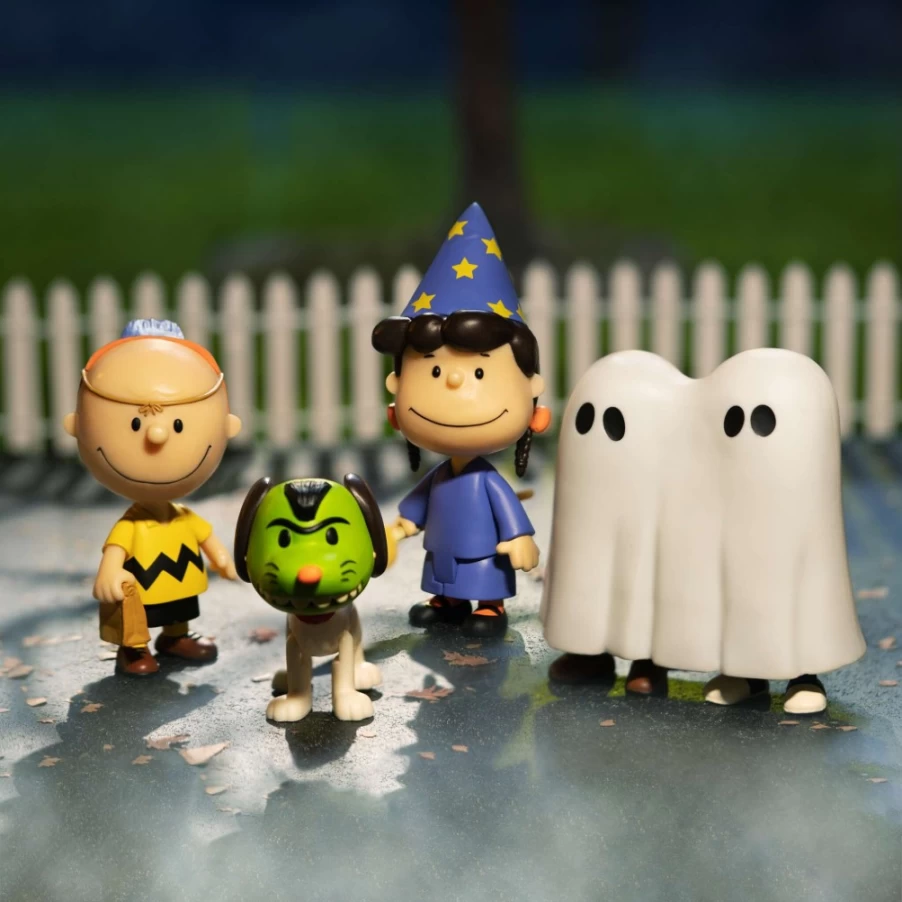 Super7 Peanuts Reaction Wave 4 Action Figure Set - 4 Pack Collectible Figures