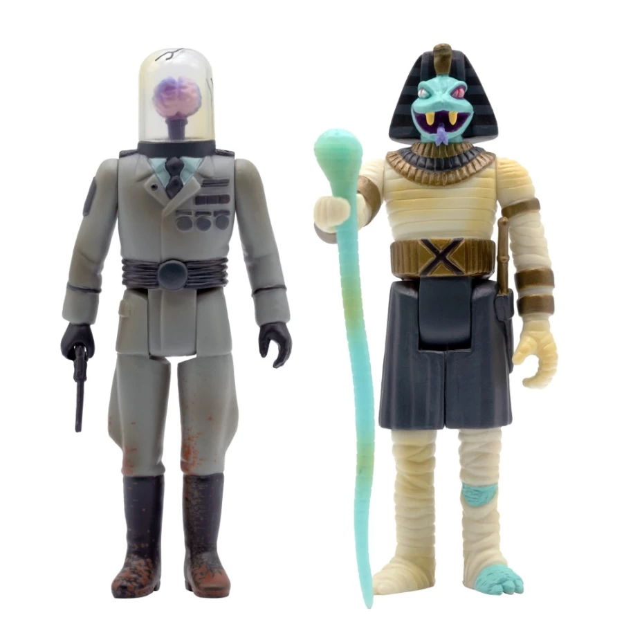 Super7 The Worst 2020 Reaction Figures 2-Pack: Snake Tut & Cortex Commander Collectible Set