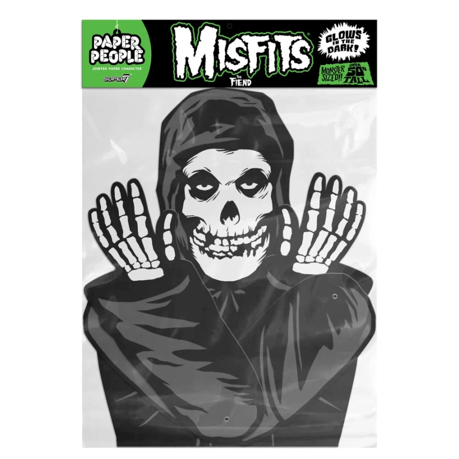 Super7 Misfits Paper People - Fiend Action Figure (Black) Collectible Toy