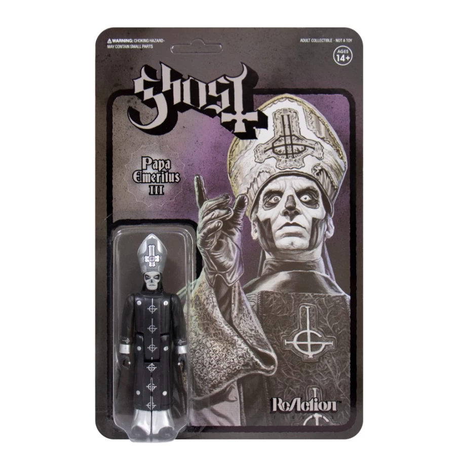 Super7 Ghost Papa Emeritus III Black Series Reaction Figure - Collectible Toy