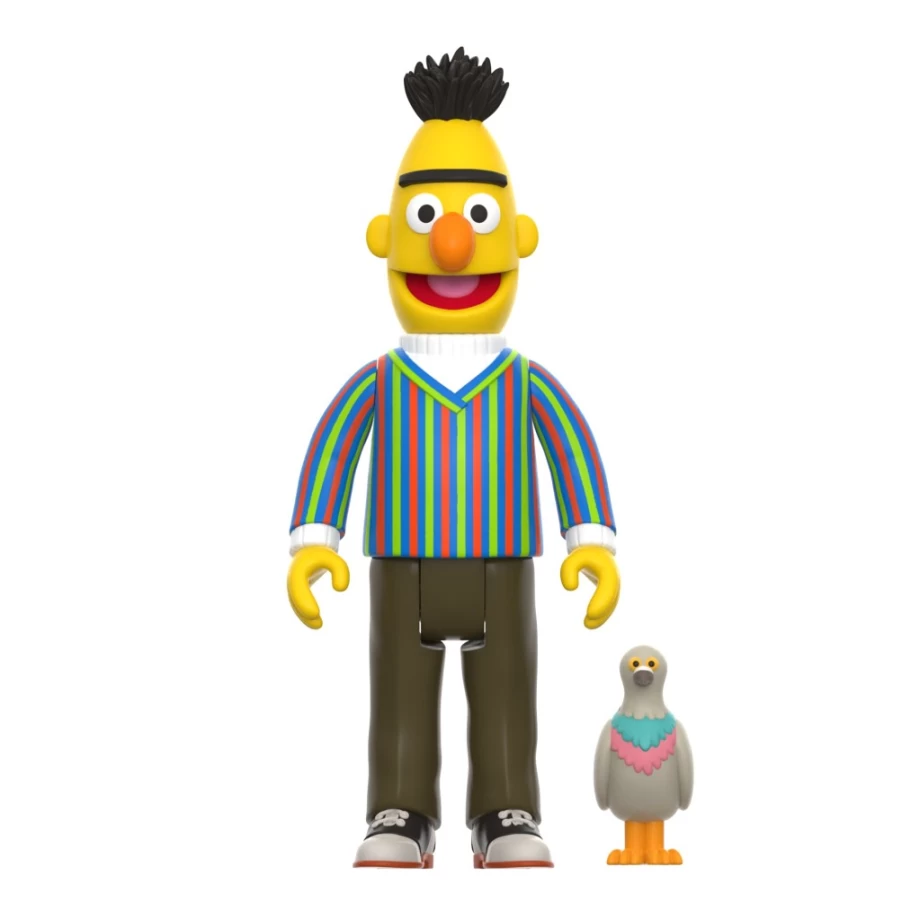 Super7 Sesame Street Reaction Figures Wave 1 - Bert, Ernie, Count Von Count & Yip Yip Martians Collectible Action Figures