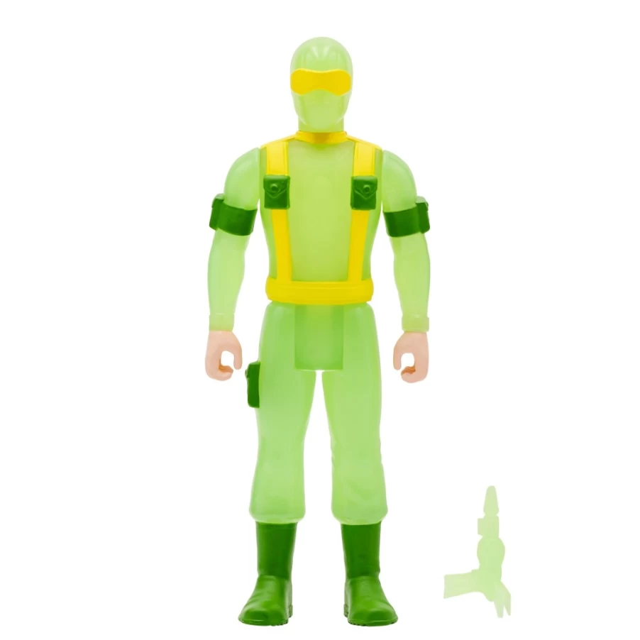 Super7 G.I. Joe Reaction Figure Wave 1B - Snake Eyes (Glow Patrol) Collectible Action Figure