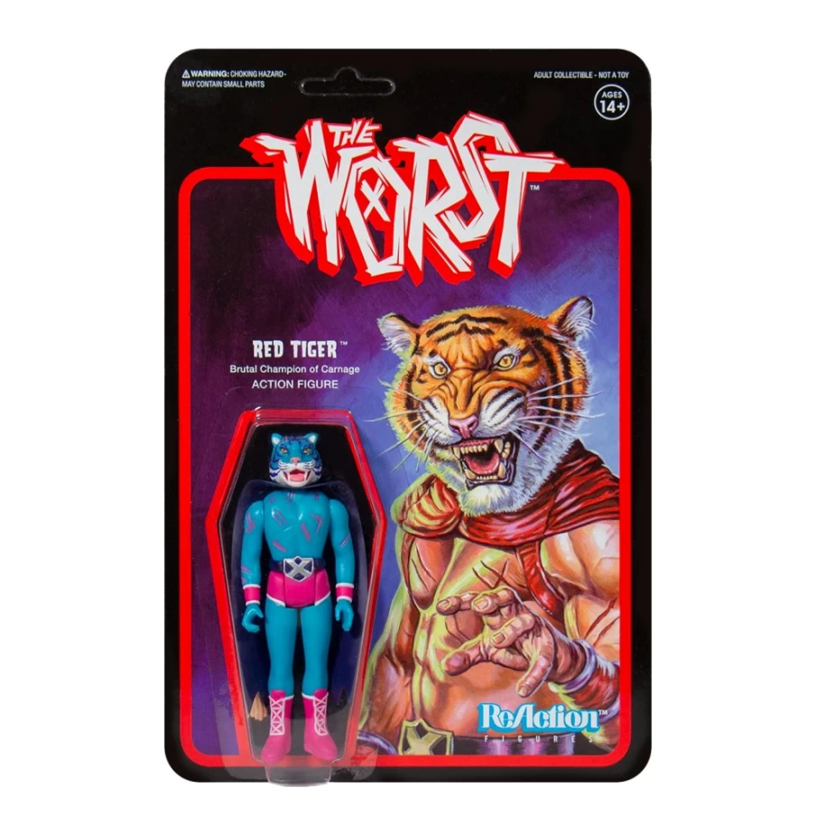 Super7 Red Tiger Reaction Figure - Limited Edition Color 3 Collectible