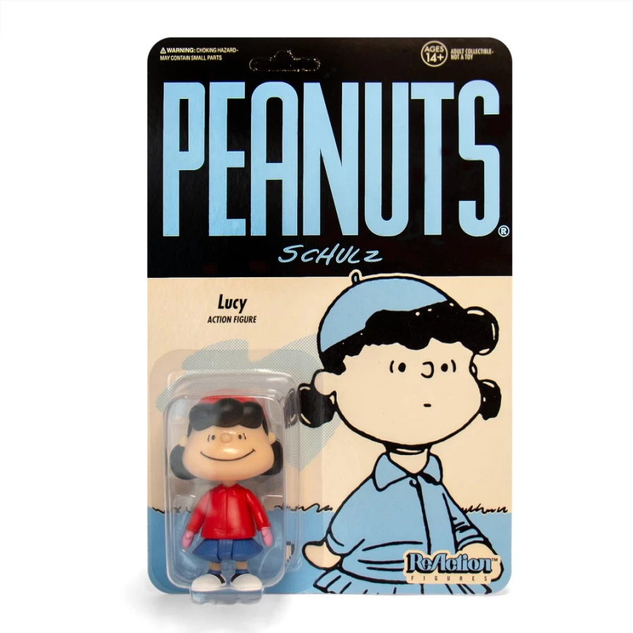 Super7 Peanuts Winter Lucy Vinyl Reaction Figure - Collectible Cartoon Character Statue