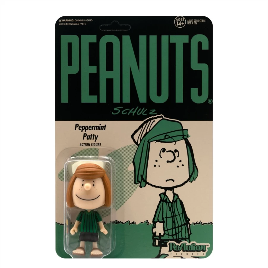 Super7 Reaction Wave 3 Peanuts Camp Peppermint Patty Action Figure Collectible