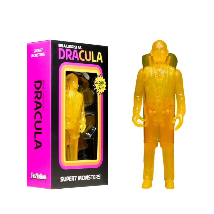 Super7 Universal Monsters Reaction Luminators Glow-in-the-Dark Dracula Collectible Figure