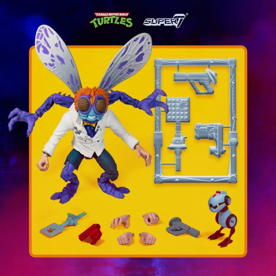 Super7 Ultimates! Teenage Mutant Ninja Turtles Baxter Stockman Action Figure Version 2