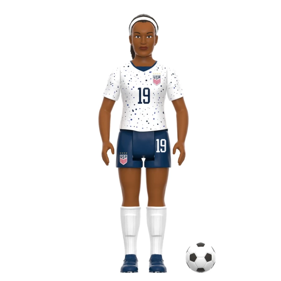 Super7 Uswnt Soccer Reaction Wave 2 - Crystal Dunn Alternate Kit Collectible Figure