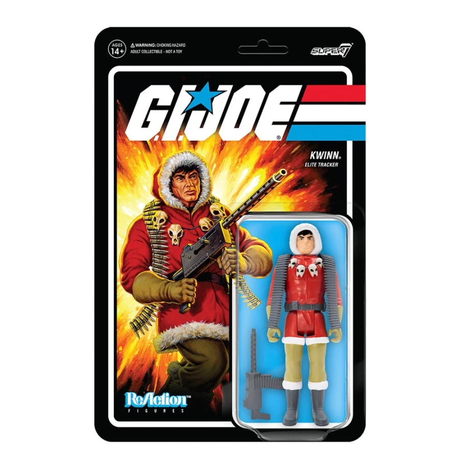 Super7 G.I. Joe Reaction Figures Wave 1 - Kwinn The Eskimo Vintage Action Figure