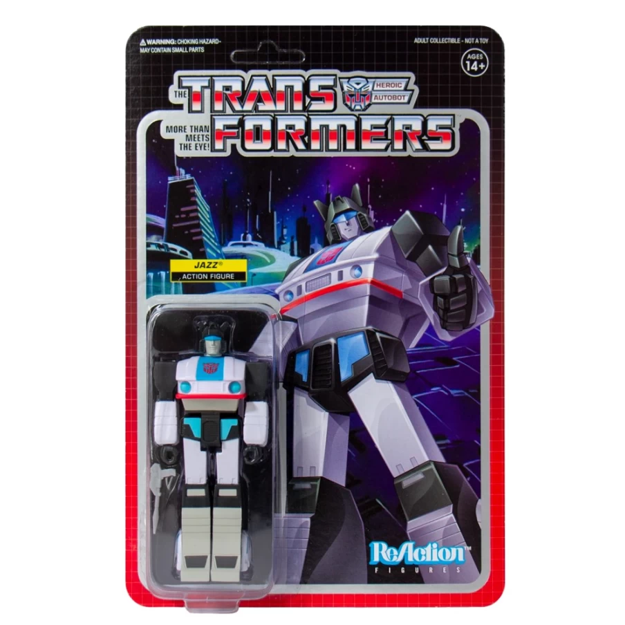 Super7 Transformers Reaction Figure - Jazz Collectible Action Figure