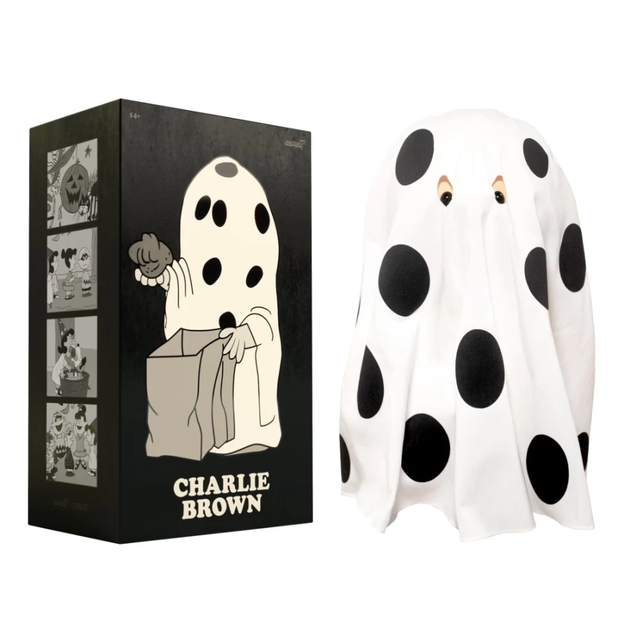 Super7 Peanuts Supersize Charlie Brown Ghost Sheet - Halloween Costume Collectible