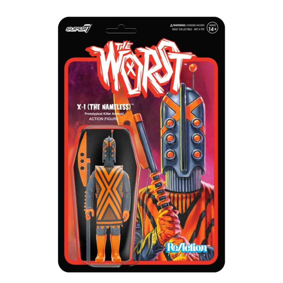 Super7 The Worst Reaction Figures Wave 3 - X-1 The Nameless Action Figure Collectible