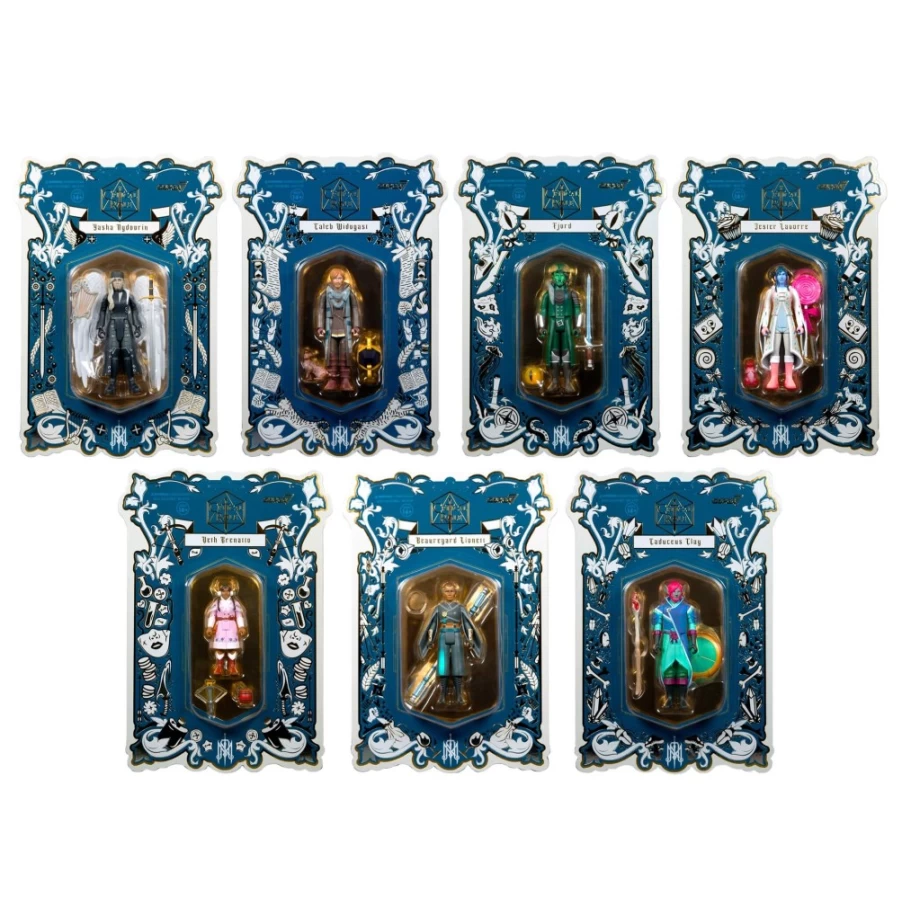 Super7 Critical Role Reaction Wave 1 Action Figure Set - 7 Collectible Figures