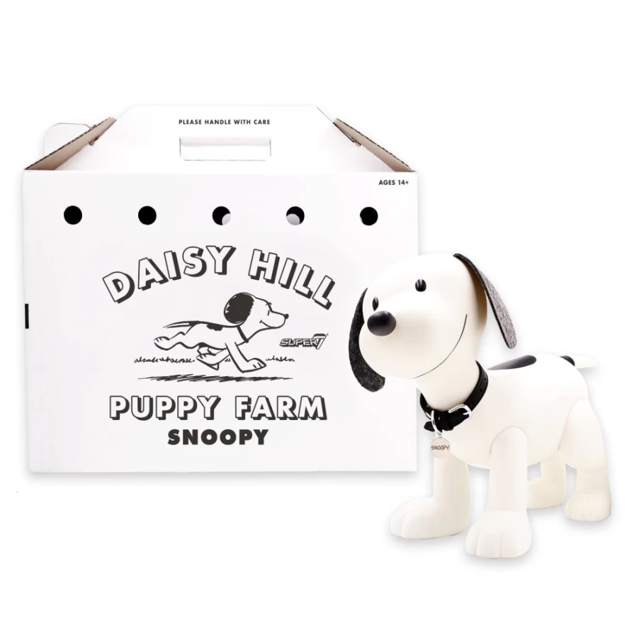 Super7 Snoopy Peanuts Supersize Collectible Figure - Charcoal Edition